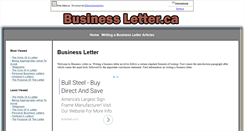 Desktop Screenshot of businessletter.ca